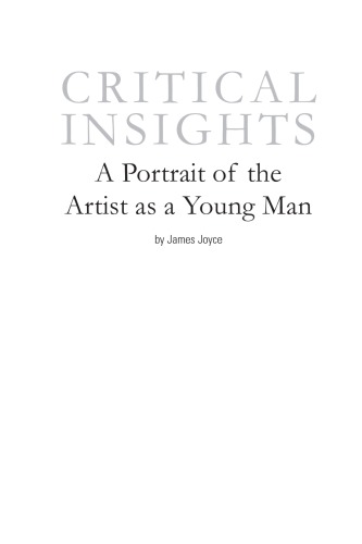 A portrait of the artist as a young man, by James Joyce
