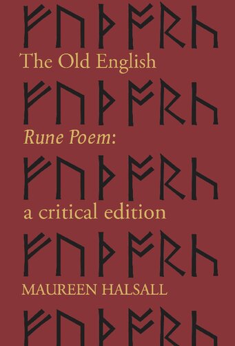The Old English Rune Poem: A Critical Edition