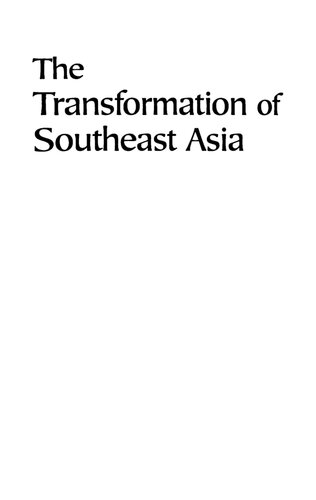 The Transformation of Southeast Asia