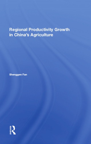 Regional Productivity Growth In China's Agriculture