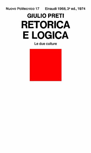 Retorica e logica. Le due culture