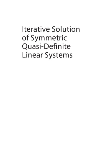 Iterative solution of symmetric quasi-definite linear systems
