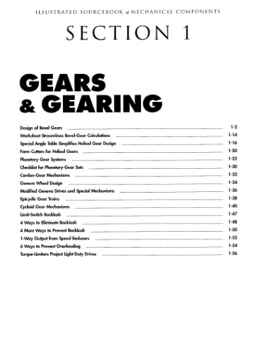 Illustrated Sourcebook of Mechanical Components