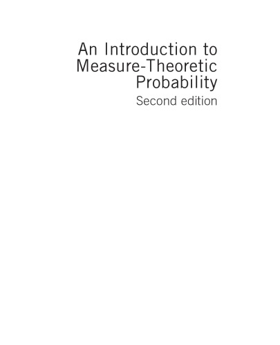 An introduction to measure-theoretic probability