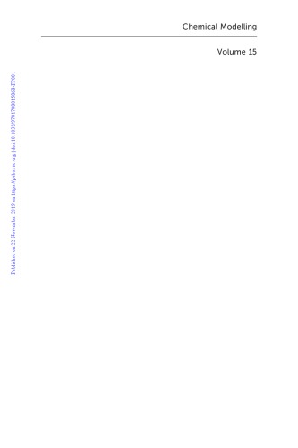 Chemical modelling. Volume 15