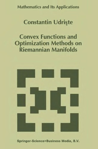 Convex functions and optimization methods on Riemannian manifolds