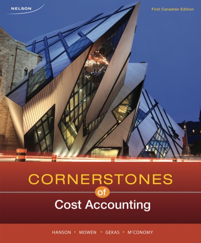 Cornerstones of cost accounting