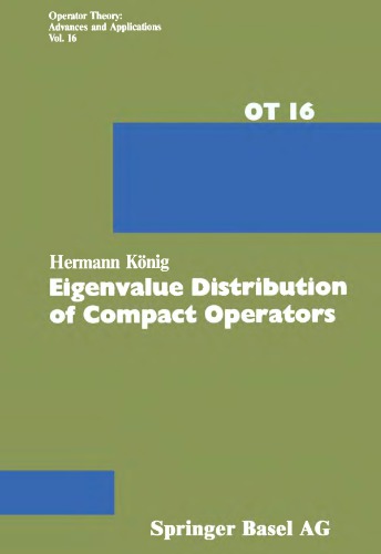 Eigenvalue distribution of compact operators