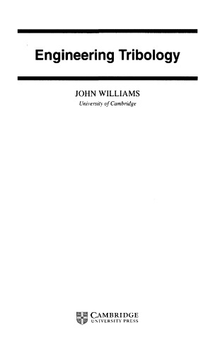 Engineering tribology