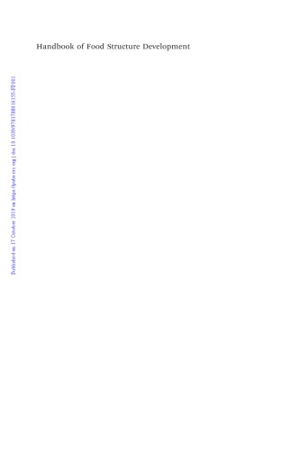 Handbook of food structure development