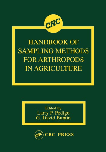 Handbook of sampling methods for arthropods in agriculture