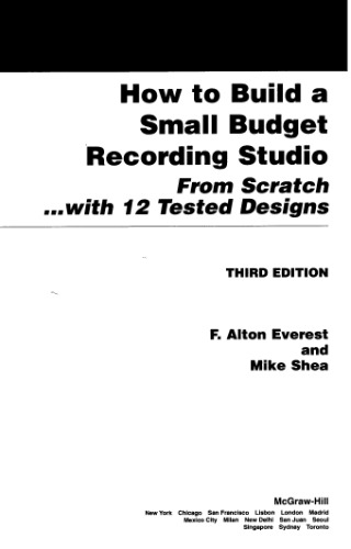 How to build a small budget recording studio: from scratch ... with 12 tested designs