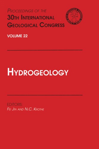 Hydrogeology: proceedings of the 30th International Geological Congress. Volume 22