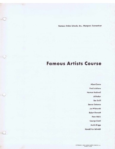 Famous Artists Course Lessons 1 - 24