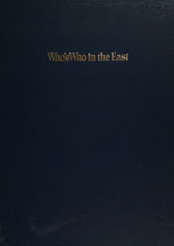 Who's Who in the East 1983-1984