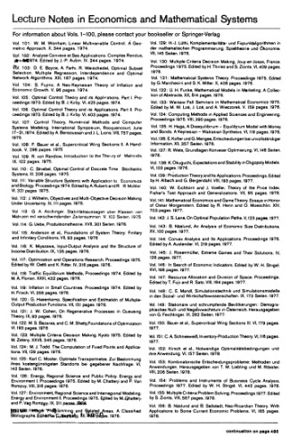 Selected topics in operations research and mathematical economics: proceedings of the 8th Symposium on Operations Research: held at the University of Karlsruhe, West Germany, August 22-25, 1983