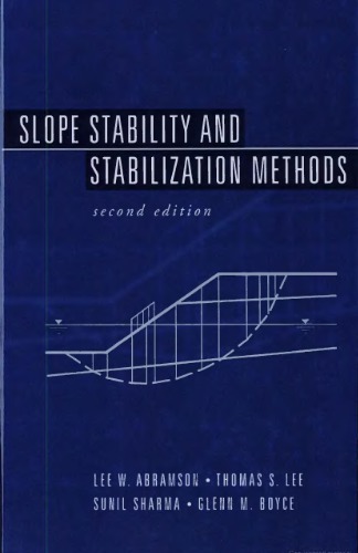 Slope stability and stabilization methods