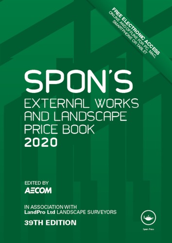 Spon's External Works And Landscape Price Book 2020
