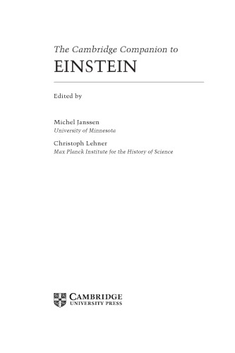 The Cambridge companion to Einstein