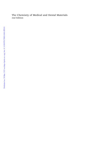 The chemistry of medical and dental materials