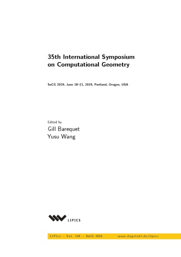 35th International Symposium on Computational Geometry (SoCG 2019)