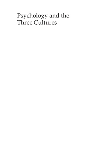 Psychology and the three cultures: history, perspectives and portraits