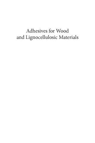 Adhesives for wood and lignocellulosic materials