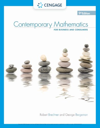 Contemporary mathematics for business and consumers