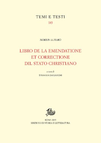Libro de la emendatione et correctione dil Stato christiano