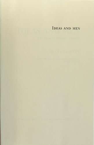 Ideas and Men: The Story of Western Thought
