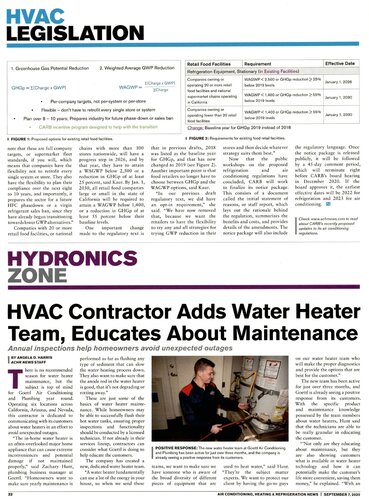 HVAC Contractor Adds Water Heater Team, Educates About Maintenance: Annual inspections help homeowners avoid unexpected outages