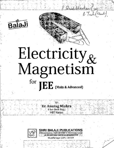 Electricity & Magnetism for JEE