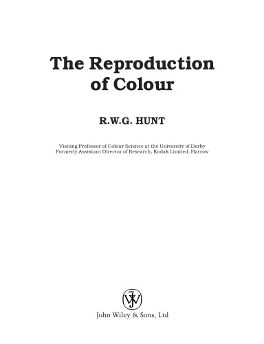 The reproduction of colour