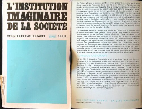 L'institution imaginaire de la société