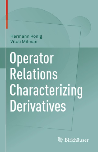 Operator relations characterizing derivatives