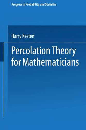 Percolation theory for mathematicians