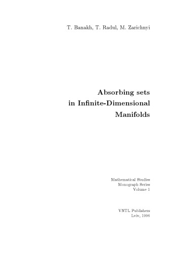 Absorbing sets in infinite-dimensional manifolds