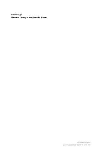 Measure theory in non-smooth spaces