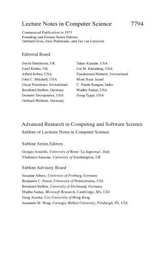 Foundations of Software Science and Computation Structures, 16 conf., FOSSACS 2013