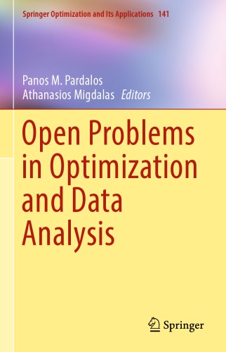 Open problems in optimization and data analysis