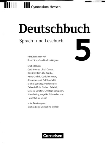 Deutschbuch: Sprach- und Lesebuch 5