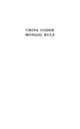 China Under Mongol Rule