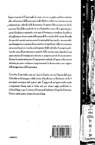 L'istituzione immaginaria della società (parte seconda)