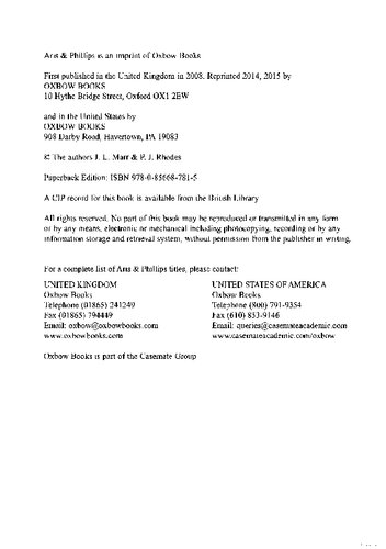 Xenophon: Old Oligarch, the Athenian Constitution