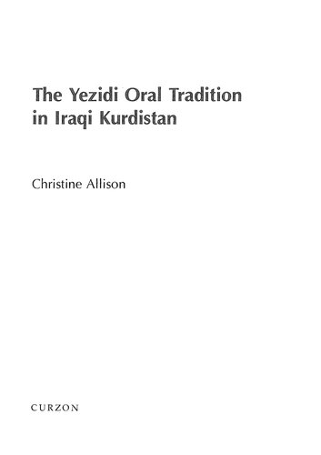 Yezidi Oral Tradition in Iraqi Kurdistan