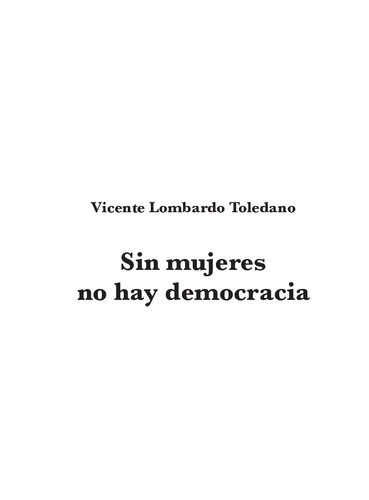 Sin mujeres no hay democracia
