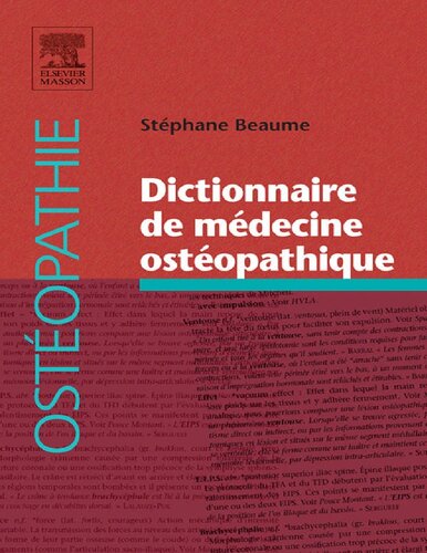 Dictionnaire de medecine osteopathique