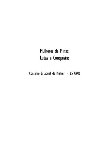 Mulheres de Minas: Lutas e Conquistas
