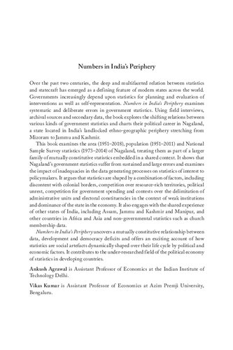 Numbers in India's periphery the political economy of government statistics