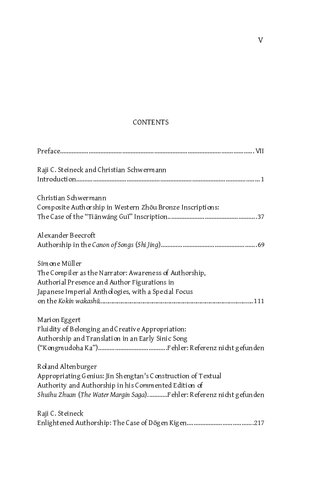 That Wonderful Composite Called Author: Authorship in East Asian Literatures from the Beginnings to the Seventeenth Century